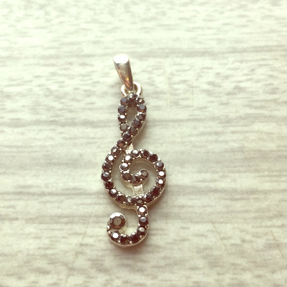 Treble cleft pendant